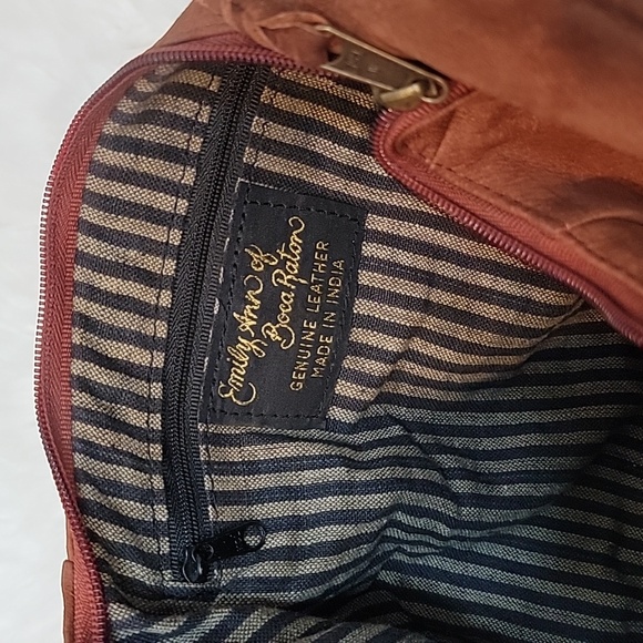 VTG | Emily Ann of Boca Raton Brushed  Suede Leather Hobo Handbag - Picture 6 of 16